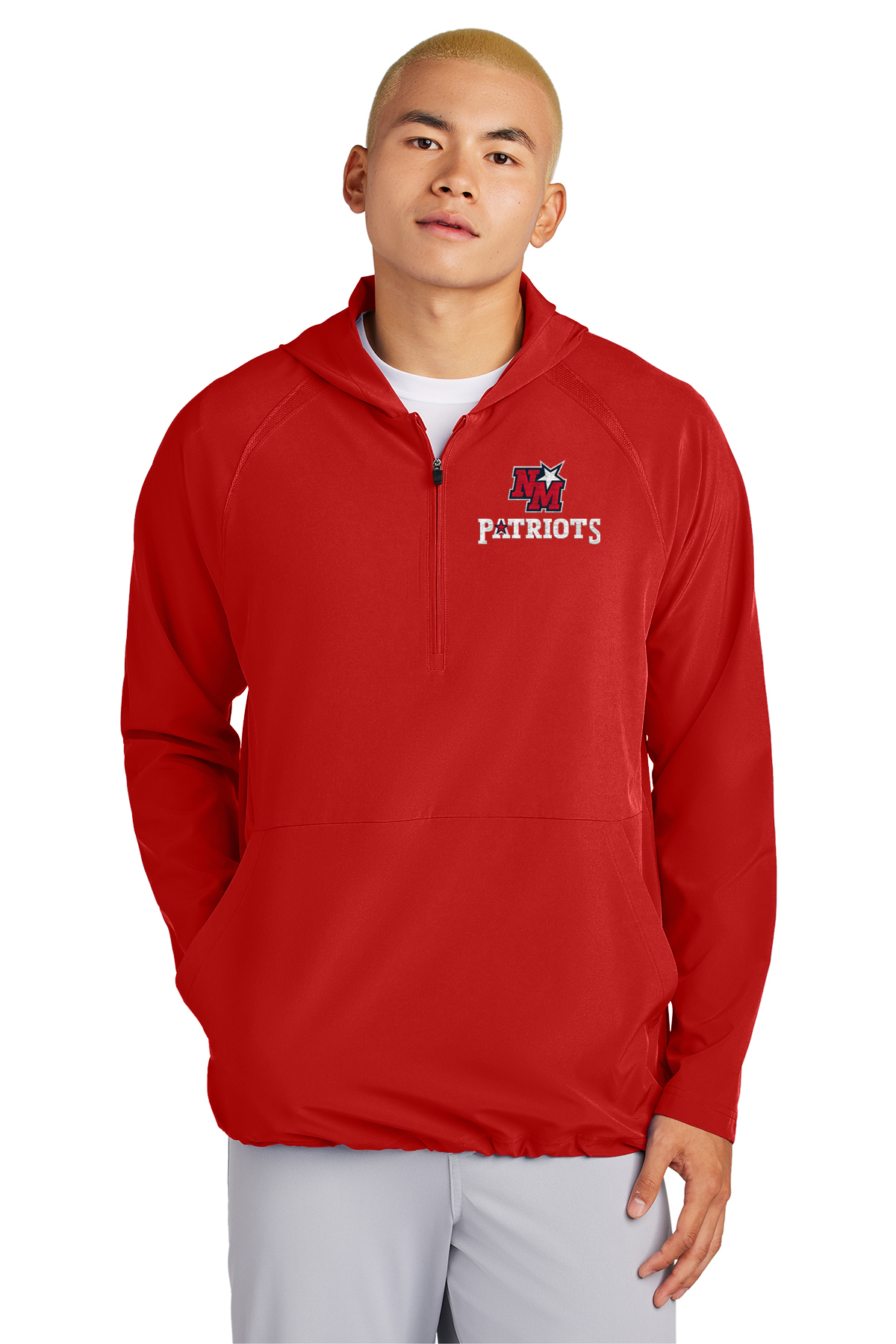 Hooded 1/2-Zip Windbreaker